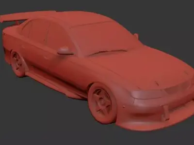 Holden Commodore Mk3 VT sedan Race Car 1997 3D print model