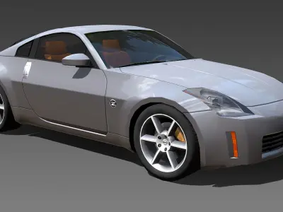 2002-2008 Nissan 350z Low-poly 3D model
