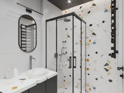 Modern Interior Design Flat Apartament 002 3D model