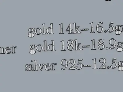 Magerit Earrings Vinculo 3D print model