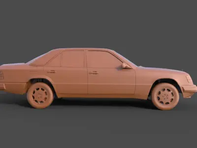 Mercedes-Benz W124 3D print model