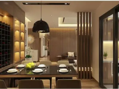 Livingroom and kitchen 3D model