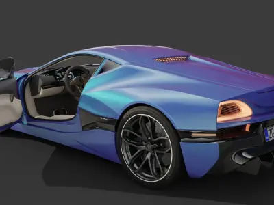 Rimac Concept One 3D Model 3D model