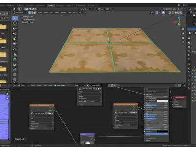 Luxury Floor - Marble Tiles 01 Low-poly 3D model