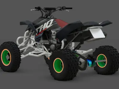 Blaze 450 Custom Dirt Racer 3D Model Low-poly 3D model