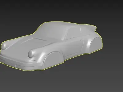 Porsche 911 simplified decorative model ver2 3D print model