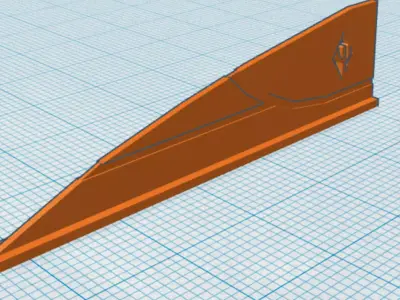 arrow fletching 3D print model