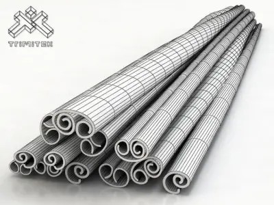 Cinnamon sticks 3D model