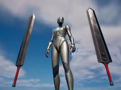 Dark Greatswords - UE4 - Unity - Blender Low-poly 3D model