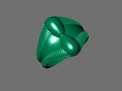 Plain Ring Women Ready STL 3DM Models Womens Rings 3D models 3D print model 41