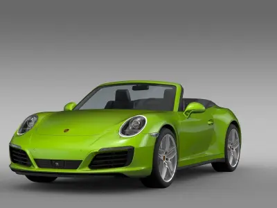 Porsche 911 Carrera 4S Cabriolet 991 2016 3D model