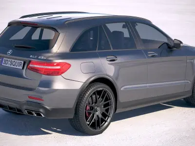 Mercedes GLC63 S AMG 2018 3D model
