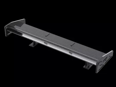 Spoiler carbon industrial part auto car mech 3D model