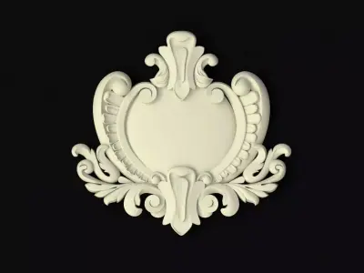 Central decor ornament for furniture 3D model 782