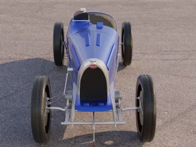 Retro car model 3D model