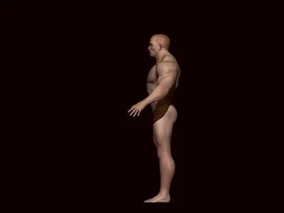 base mesh male  Low-poly 3D model