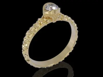 Stylish Ring 3D print model
