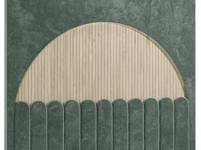 Soft wall panel for the bedroom 3D model