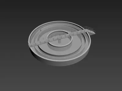 sewage treatment plant  Free 3D model