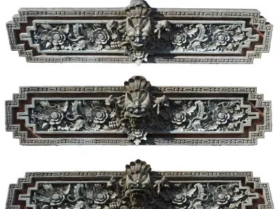 Decorative Statue Low-poly 3D model