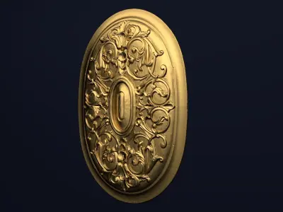 Classic decor ornament v-3D model 37 3D model
