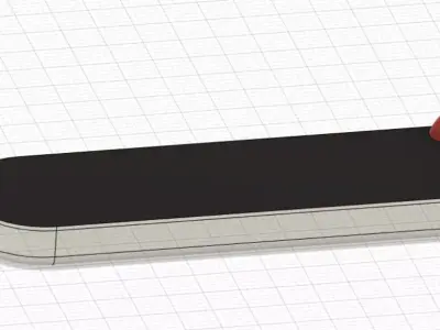 hoverboard box with handles 3D print model