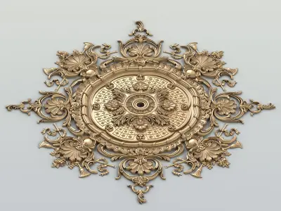 Round rosette 041 3D model