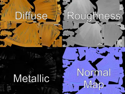 Rattan Pendant Lamp Model Pack Low-poly 3D model