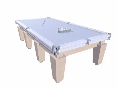 Pool Table Low-poly 3D model