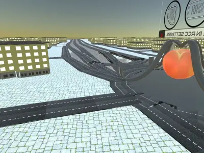 a big city your car game map is here Low-poly 3D model