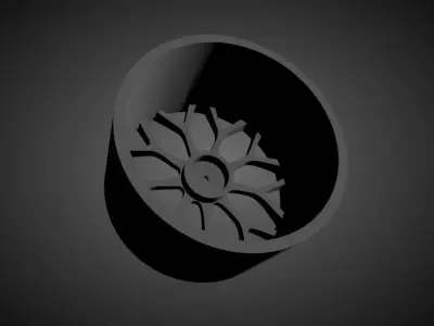 Forgiato Drea scalable and Printable rim 3D print model