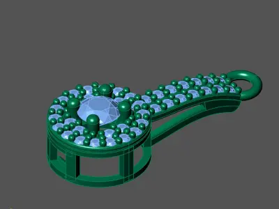 Women Pendants 3DM STL Pendant Renders Details 3D print model 3D print model