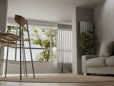 modern interior blender rendering bedroom rendering 3D model