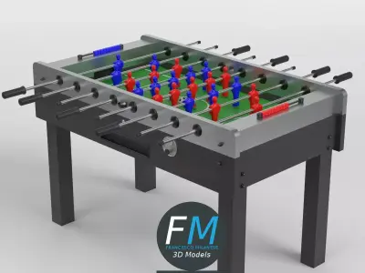 Foosball table football 2 3D model