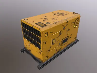 Jenerator 02 Stylized  Low-poly 3D model