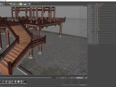 Chinese Ancient Buildings 3D model 3D model