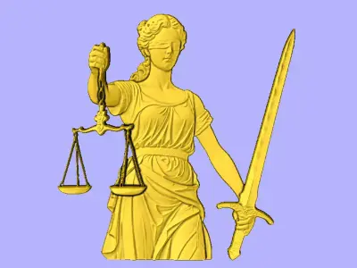 DEUSA DA JUSTICA 3D model