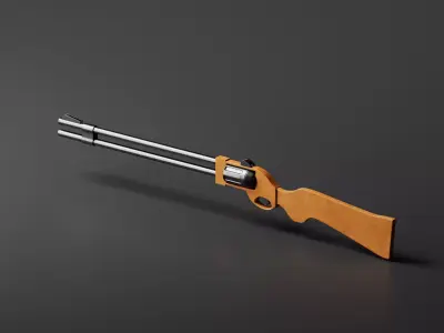 Flobert revolver Safari Sport 3D Model Low-poly 3D model