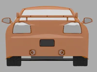Nissan Skyline Low-poly 3D model