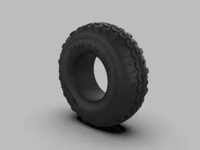 Super Swamper TSL SX Bias rc tire 3D print model