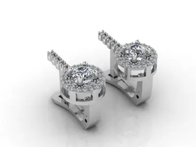 Mini Set Ring Pendant Earrings STL 3DM Womens Jewelry 3D print model