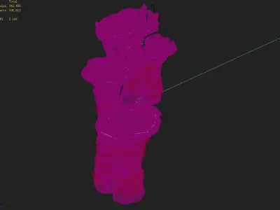 Stone Zhen De Dong - Mountain Stone - Stream Pool 01 3D model