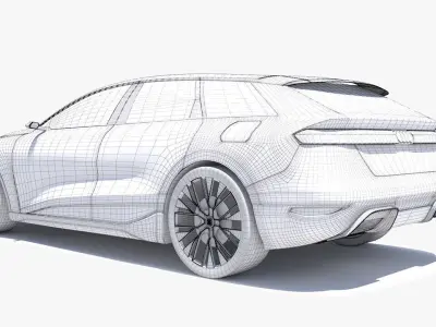 Audi A6 Avant e-tron 2024 3D model