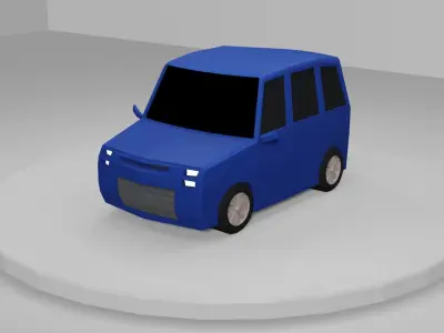 Stylish SUV cars pack Low-poly 3D model