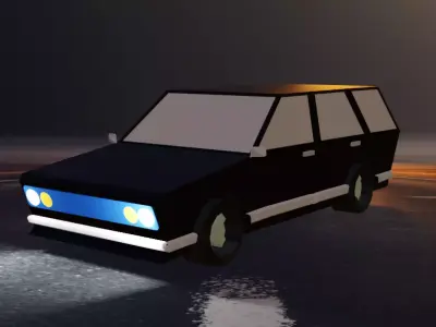 Datsun Low Poly Models 3D model