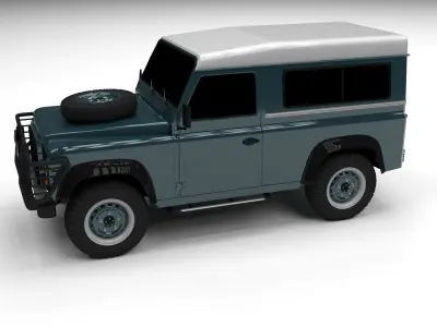 Land Rover Defender 90 Station Wagon 3D model