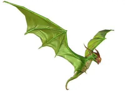 3Dfoin - Dragon Bat Low-poly 3D model