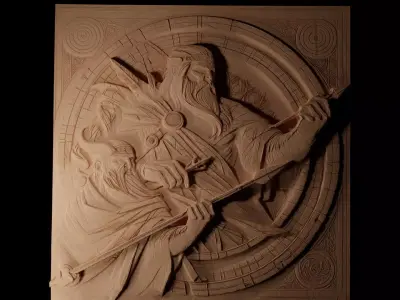 Balder CNC 3d Print High Relief Sand Casting 3D print model