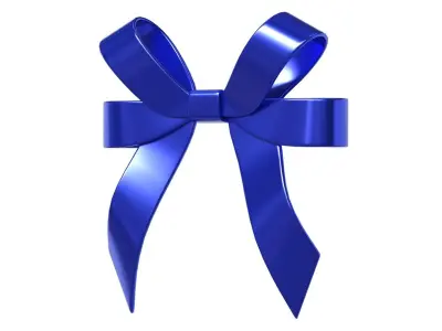 Christmas Bow Ribbon 56 Low-poly 3D model