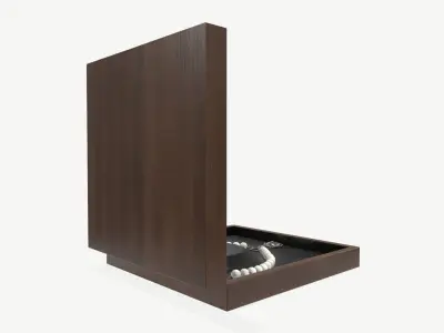 jewel box with necklace 3D model